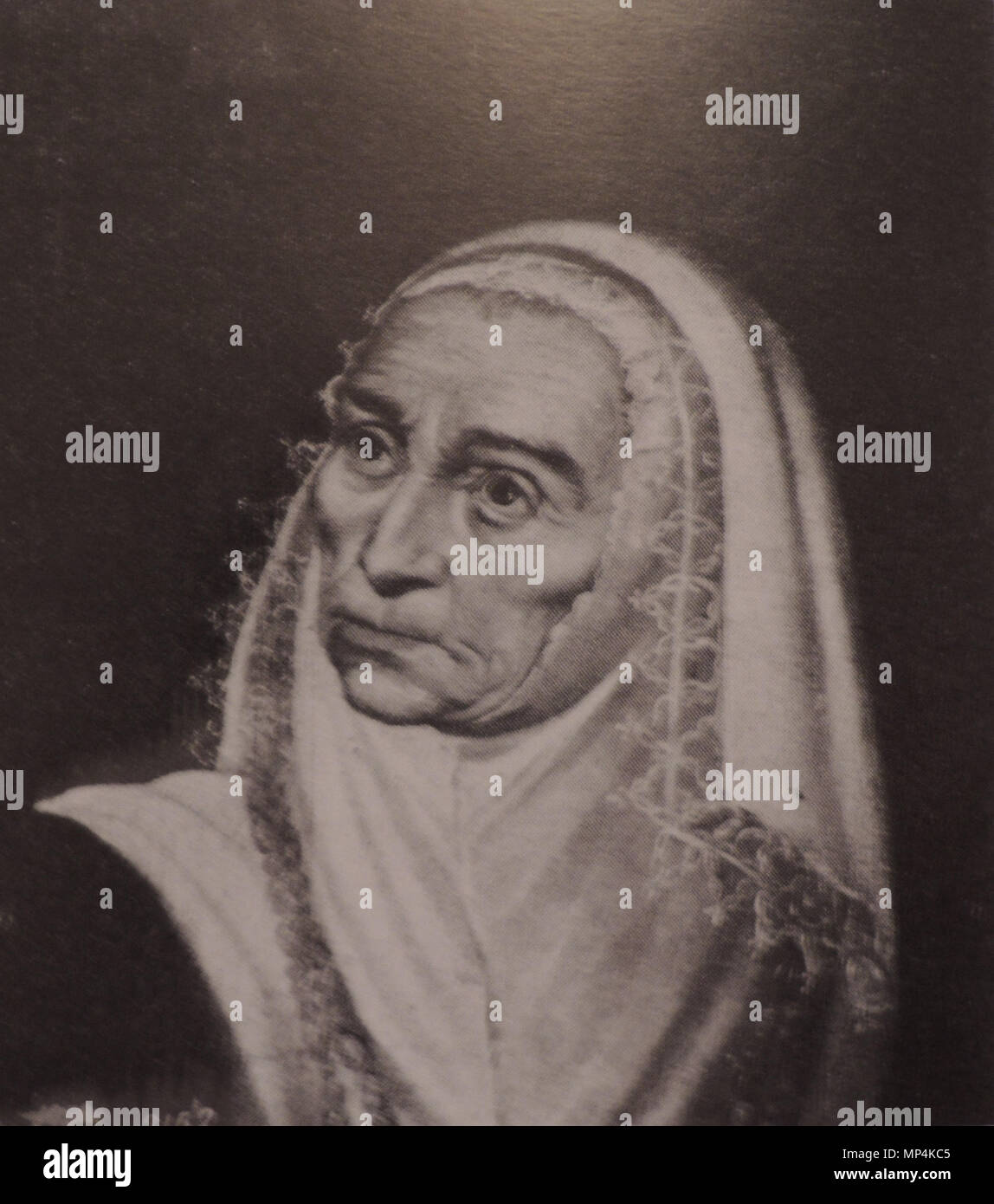 . Magdalena Ruiz. Kopieren von Fragment von Alonso Sánchez Coello der Malerei. 16-17 C.. anonym. 843 Magdalena Ruiz durch anonym (17 c, Prado) Stockfoto