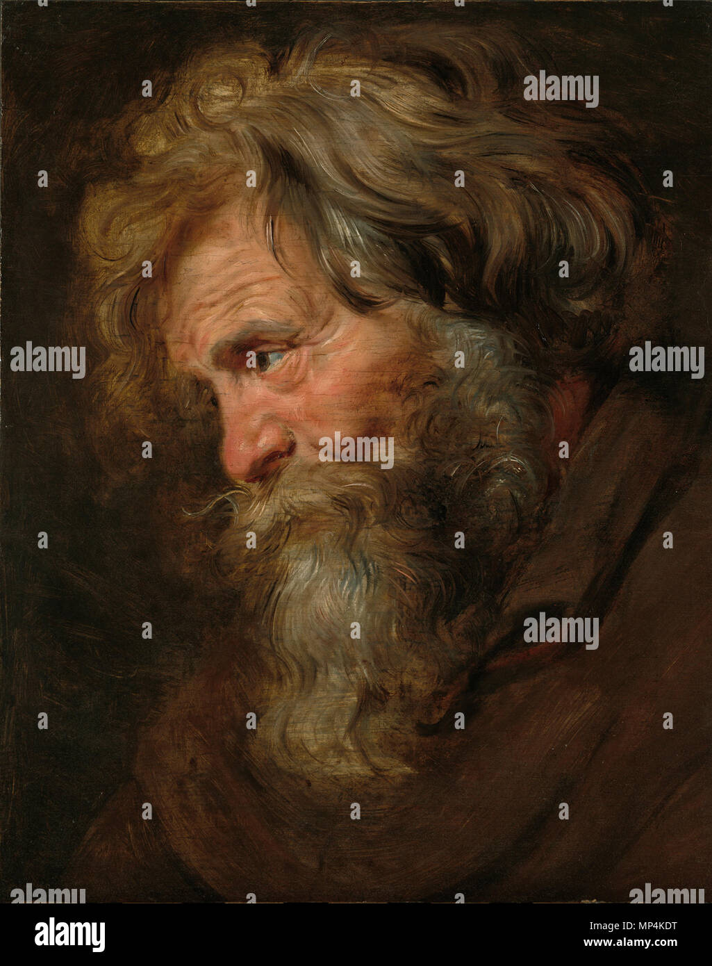 1125 Sir Peter Paul Rubens (1577 - 1640) Studie (tronie) eines alten Mannes Stockfoto