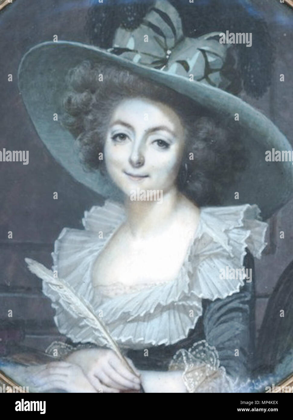 Selbstportrait. Selbstportrait. vierten Quartal des 18. Jahrhunderts. 1133 Sophiedecondorcet Stockfoto