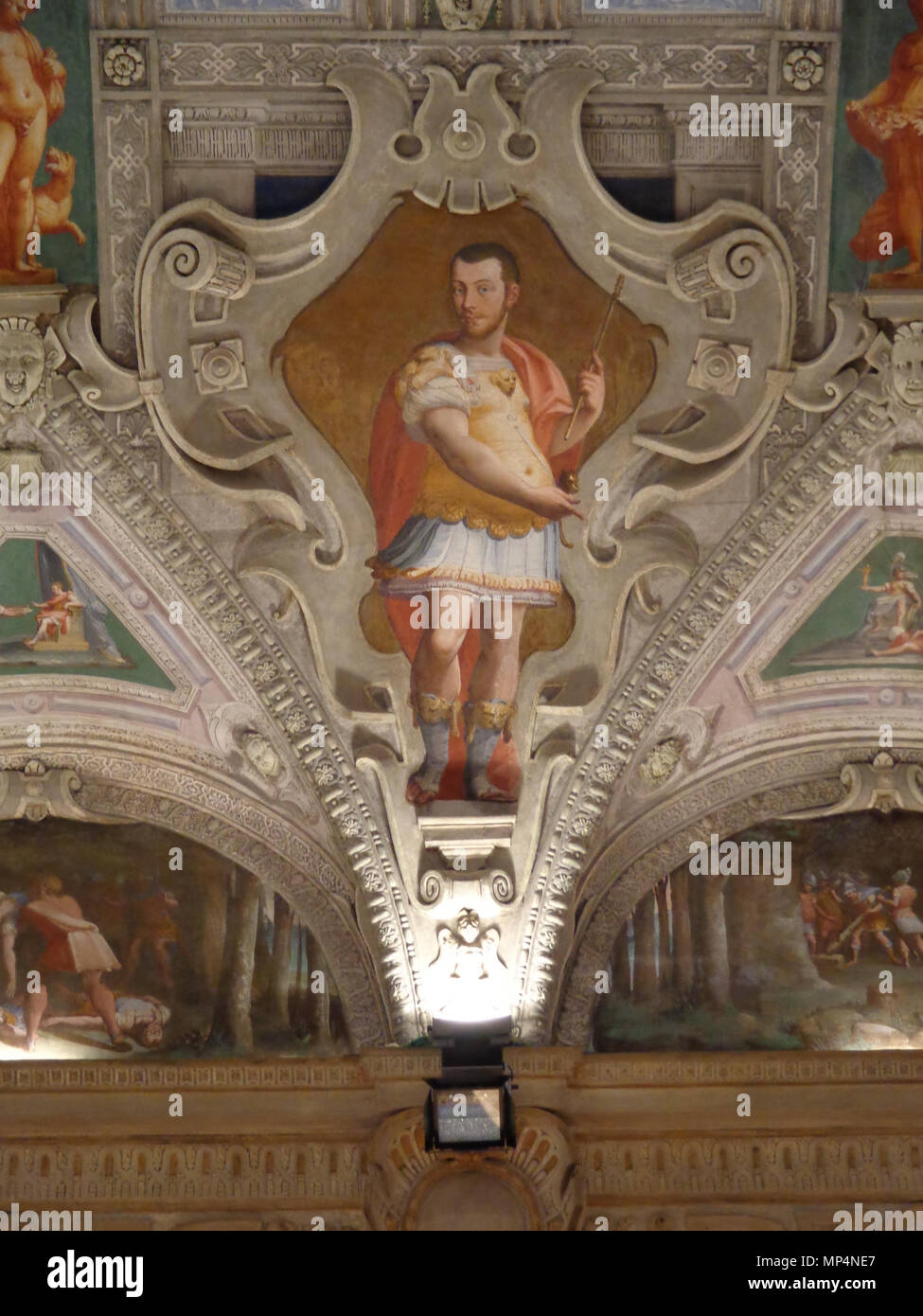 Figura. 955 Palazzo della Meridiana Salone Cambiasso Figura 2 Stockfoto