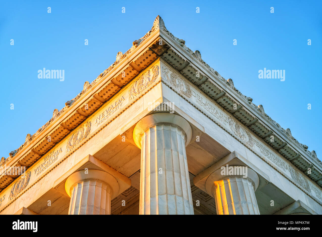 Abraham Lincoln Memorial Stockfoto