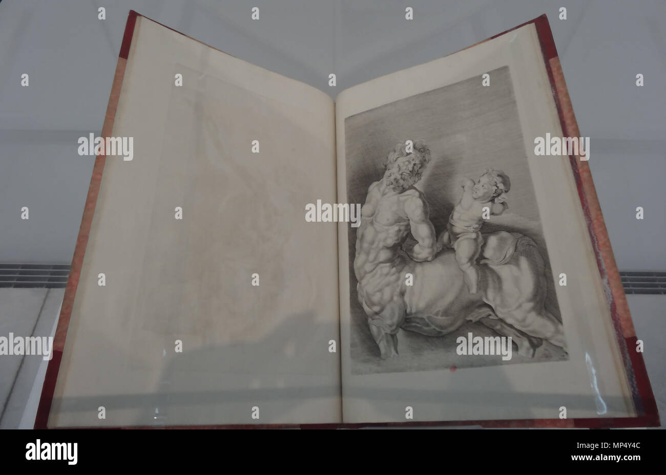 826 Louvre-Lens - L'Europe de Rubens - 108 - Le Centaure chevauché par l'Amour, Tiré du livre Petrus Paulus Rubens delineavit B Stockfoto