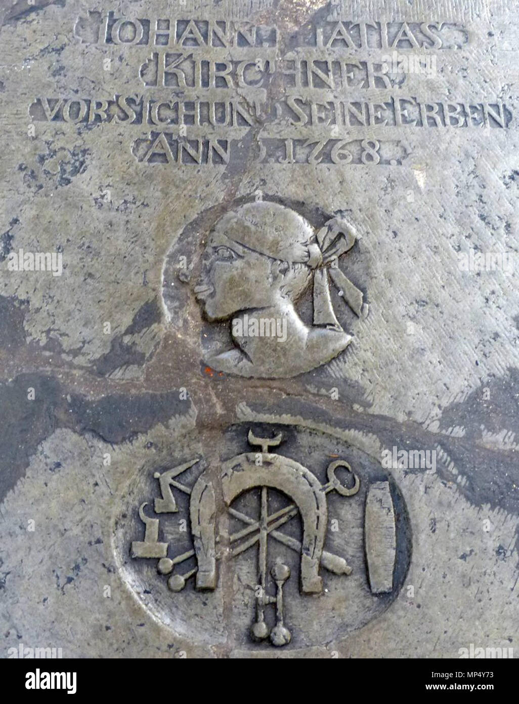 . Polski: Danzig, Kościół Świętej Trójcy (Franciszkanów) na Starym Przedmieściu Deutsch: Danzig, Kirche der Hl. Dreifaltigkeit Deutsch: Danzig, Dreifaltigskeinskirche in der alten Vorstadt. 20013. PawełS 917 Nagrobek kosciol Sw. Trojcy Stockfoto