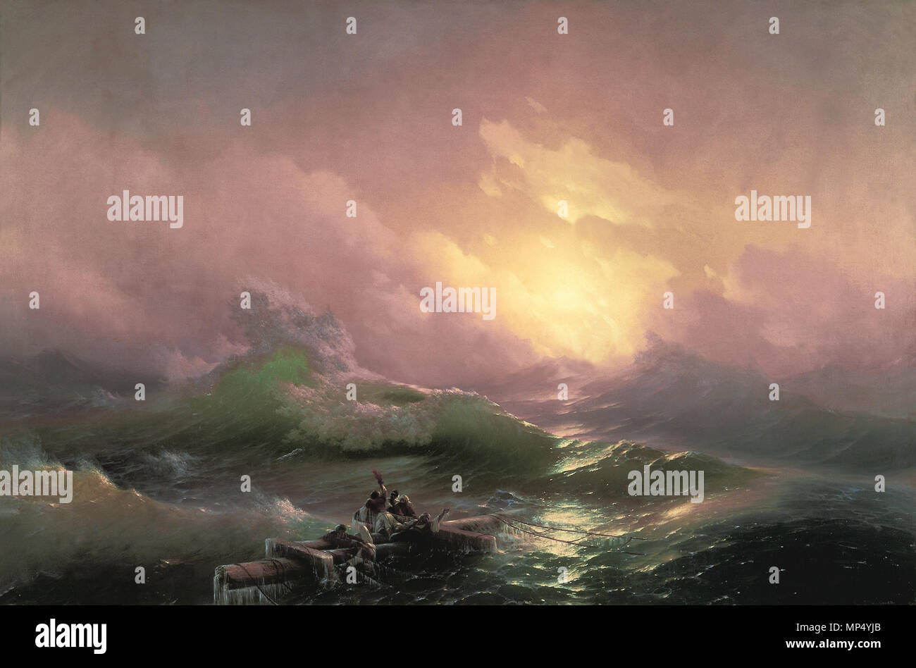 Die neunte Welle 1178 Die neunte Welle, Ivan Constable, 1850 Stockfoto