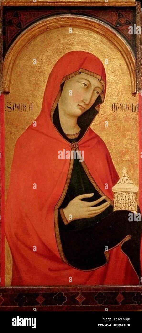 . St. Maria Magdalena. ca. 1320. Ugolino di Nerio (1280 - 1330) Beschreibung italienischen Maler und Journalist Geburtsdatum / Tod ca. 1280 ca. 1349 Ort der Geburt / Todes Siena Siena Arbeiten Zeitraum 1 Drittel des 14. Jahrhunderts arbeiten Ort Siena Authority control: Q 1357686 VIAF: ULAN: 500008502 95732987 LCCN: Nr 91028515 WGA: UGOLINO DI NERIO GND: 128819316 WorldCat 1138 St. Maria Magdalena C. 1320 im California Palace der Ehrenlegion. Stockfoto