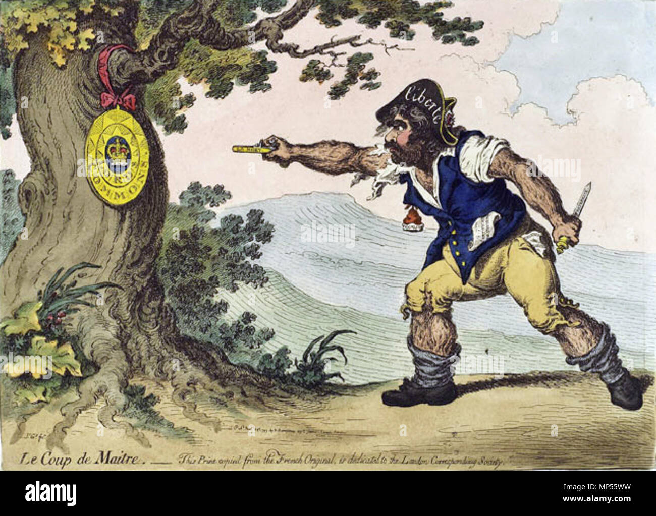 . Le Coup de Maitre. - Diese Drucken kopiert aus dem französischen Original, ist an die London entsprechenden Gesellschaft gewidmet. Eine Karikatur von Charles James Fox von James Gillray, Anzeigen der Whig Führer als sans-culottes Ziel bei den verfassungsrechtlichen Ziel von Krone, Oberhaus und Unterhaus. 1797. James Gillray (1756-1815) Alternative Namen James Gillray Gilray; Gillay; Beschreibung der Britischen Karikaturisten und Graveur Geburtsdatum / Tod 13. August 1756 vom 1. Juni 1815 Ort der Geburt / Todes London London Standort London Authority control: Q 520806 VIAF: 66735065 ISNI: 0000 0000 8390 3643 ULAN Stockfoto . Le Coup de Maitre. - Diese Drucken kopiert aus dem französischen Original, ist an die London entsprechenden Gesellschaft gewidmet. Eine Karikatur von Charles James Fox von James Gillray, Anzeigen der Whig Führer als sans-culottes Ziel bei den verfassungsrechtlichen Ziel von Krone, Oberhaus und Unterhaus. 1797. James Gillray (1756-1815) Alternative Namen James Gillray Gilray; Gillay; Beschreibung der Britischen Karikaturisten und Graveur Geburtsdatum / Tod 13. August 1756 vom 1. Juni 1815 Ort der Geburt / Todes London London Standort London Authority control: Q 520806 VIAF: 66735065 ISNI: 0000 0000 8390 3643 ULAN Stockfoto