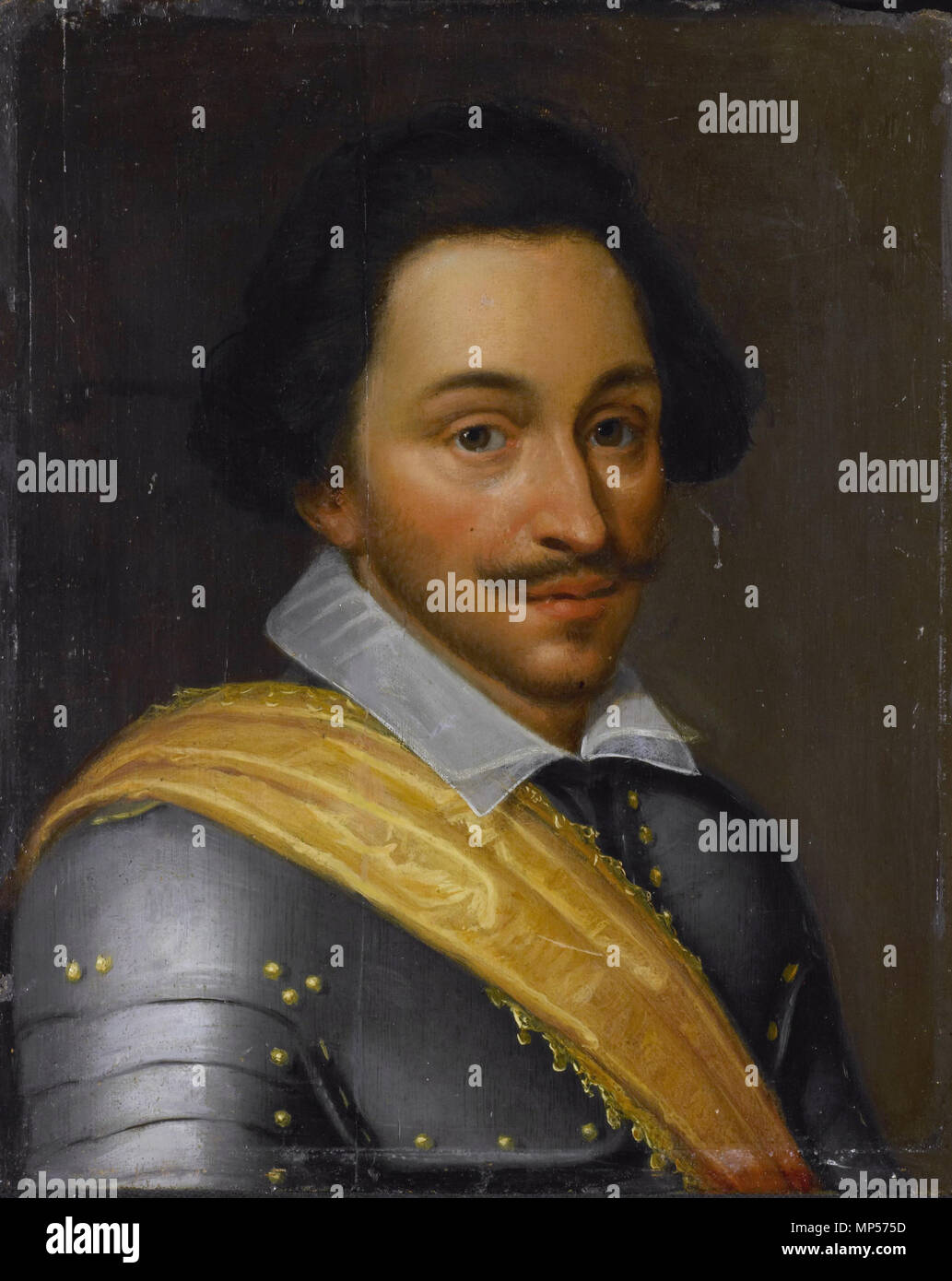 Philip von Nassau, Graf von Nassau * Öl auf Leinwand * 30,2 × 24,6 cm * bezeichnet: PILIP GRAF ZU NSSAU. CE * Ca. 1610-ca. 1620 Philip von Nassau, Graf von Nassau, in der Werkstatt von Jan Antonisz van 983 Philips van Nassau Stockfoto