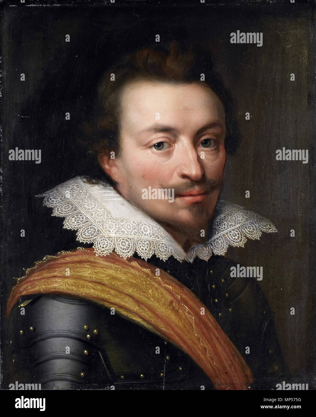 Johannes VIII (1583-1638), Graf von Nassau-Siegen * Öl auf Leinwand * 30×24,6 cm * bezeichnet: JOHAN G.Z.N. * Ca. 1613-ca. 1620 Johannes VIII (1583-1638), Graf von Nassau-Siegen, in der Werkstatt von Jan eine 697 Jan de Jongere (1583-1638) Graaf van Nassau-Siegen Stockfoto