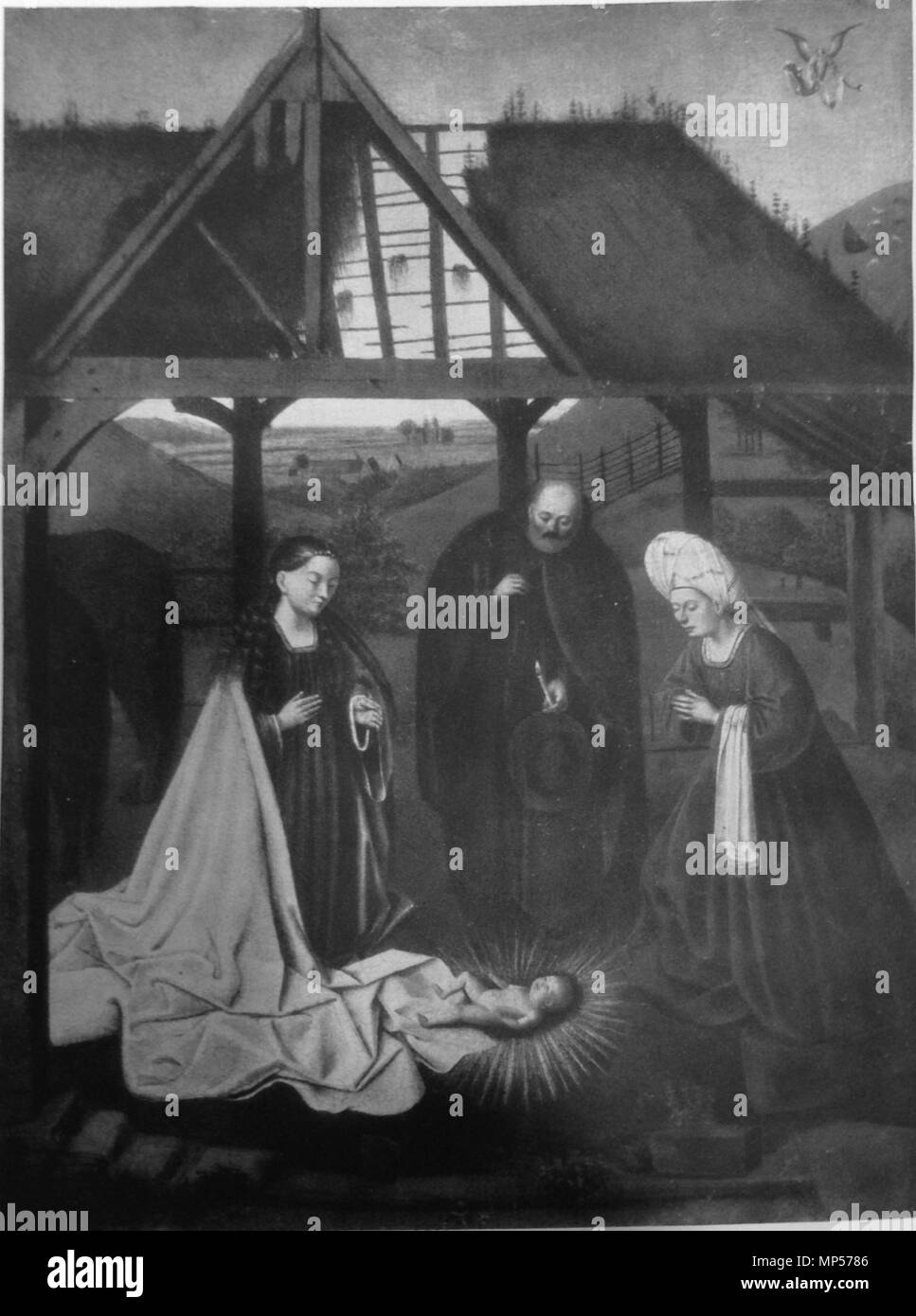 . Français: Premiere Version. 15 Februar 2014, 10:08:53. Petrus Christus, 15 e siècle 919 Nativite-Petrus Christus-Friedlaender Stockfoto