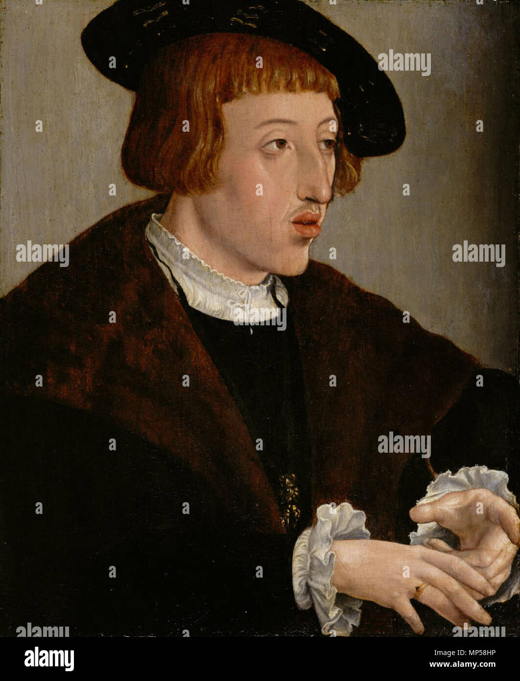 Deutsch: Kaiser Ferdinand I. (1503-1564). English: Bildnis in halber Figur. 1530. 696 Jan Cornelisz. Vermeyen 002 Stockfoto