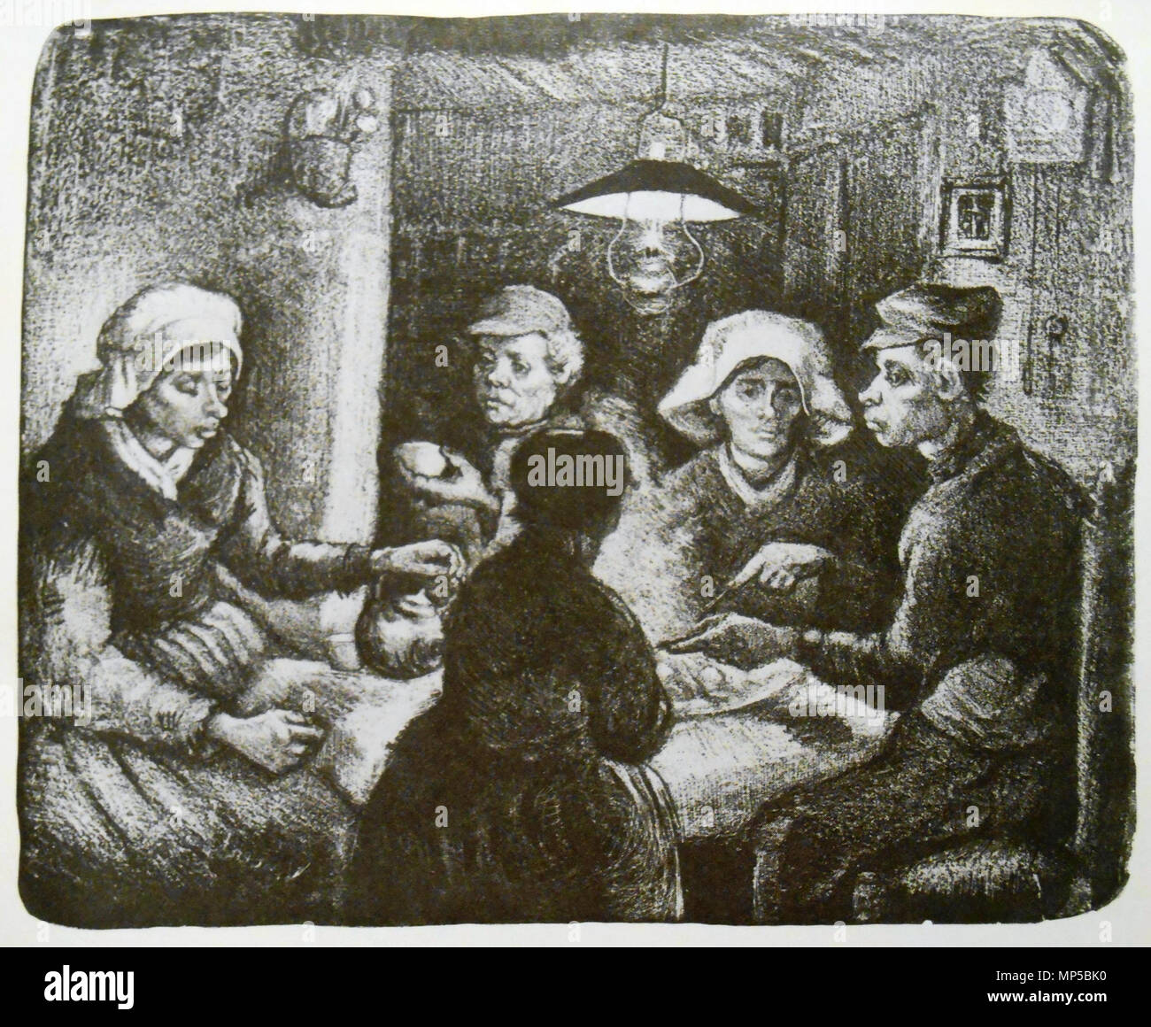 . Englisch: Die Kartoffel-esser Lithographie F 1661, 10 ½ x 12½ Zoll Français: Les mangeurs de Pommes de terre, Lithographie de Vincent van Gogh. Nuenen, Dezember 1883 - November 1885. Vincent Van Gogh (1853 - 1890) Alternative Namen Vincent Willem van Gogh Beschreibung niederländischer Maler, Zeichner und Grafiker Geburtsdatum / Tod 30. März 1853 vom 29. Juli 1890 Ort der Geburt / Todes Zundert Auvers-sur-Oise Arbeiten Zeitraum zwischen ca. 1880 und ca. Juli 1890 Arbeitsort Niederlande (Etten, Den Haag, Nuenen, …, vor 1886), Paris (von 1886 bis 1887), Arles (von 1888 bis 1889), Saint- Stockfoto