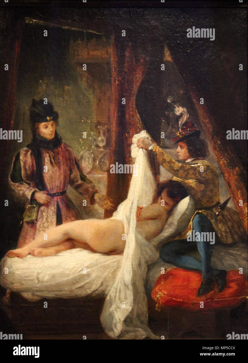 822 Louis d'Orléans montrant sa maîtresse - Eugène Delacroix - MBA Lyon 2014 Stockfoto