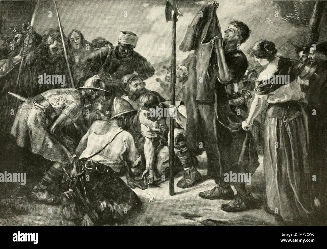 . Englisch: Für die Gewohnheit des Christus. Matthäus 27:35. 1895. 1212 Um Christi Roch Stockfoto