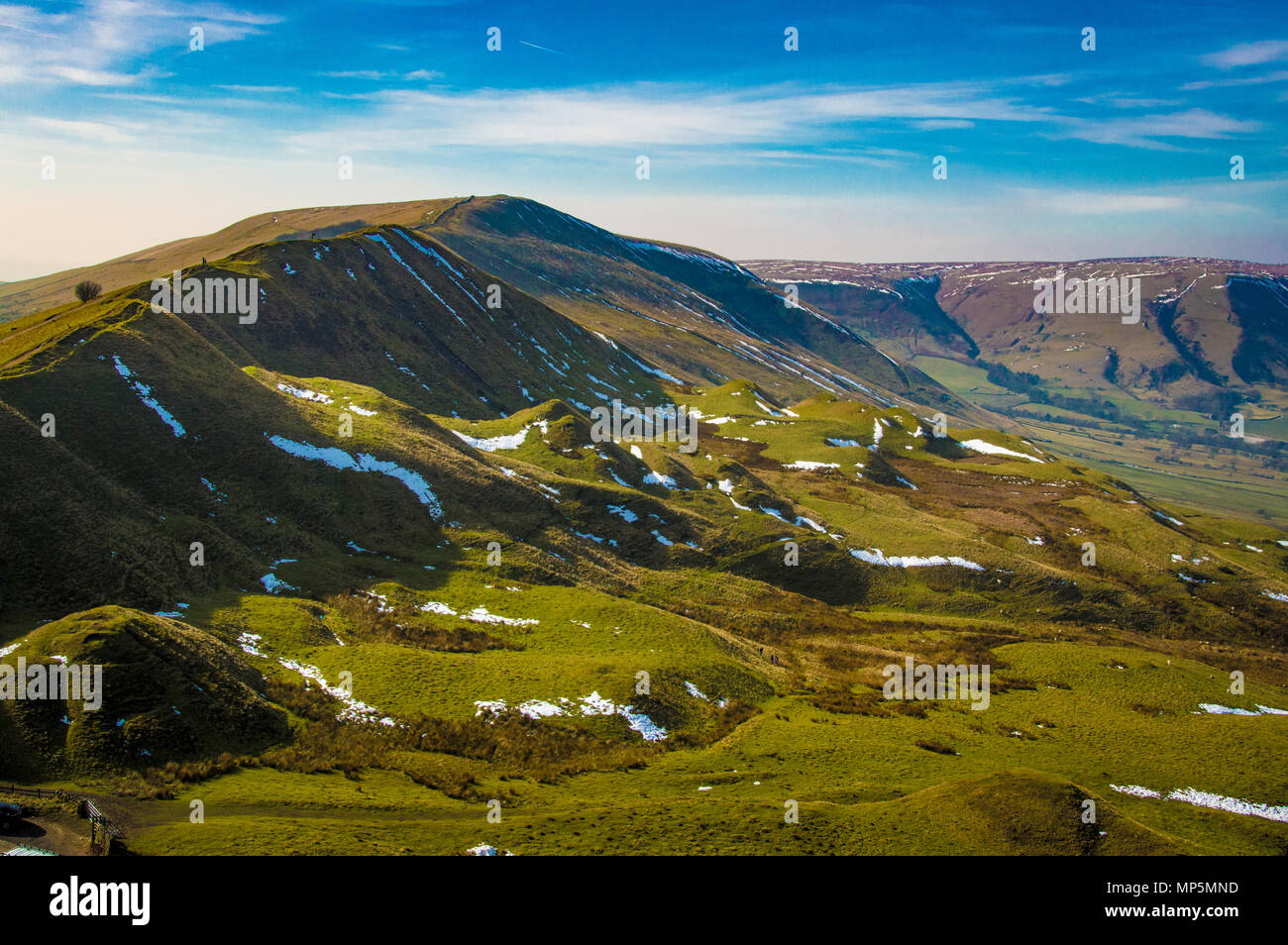 Mam Tor, Peak District, UK. Stockfoto