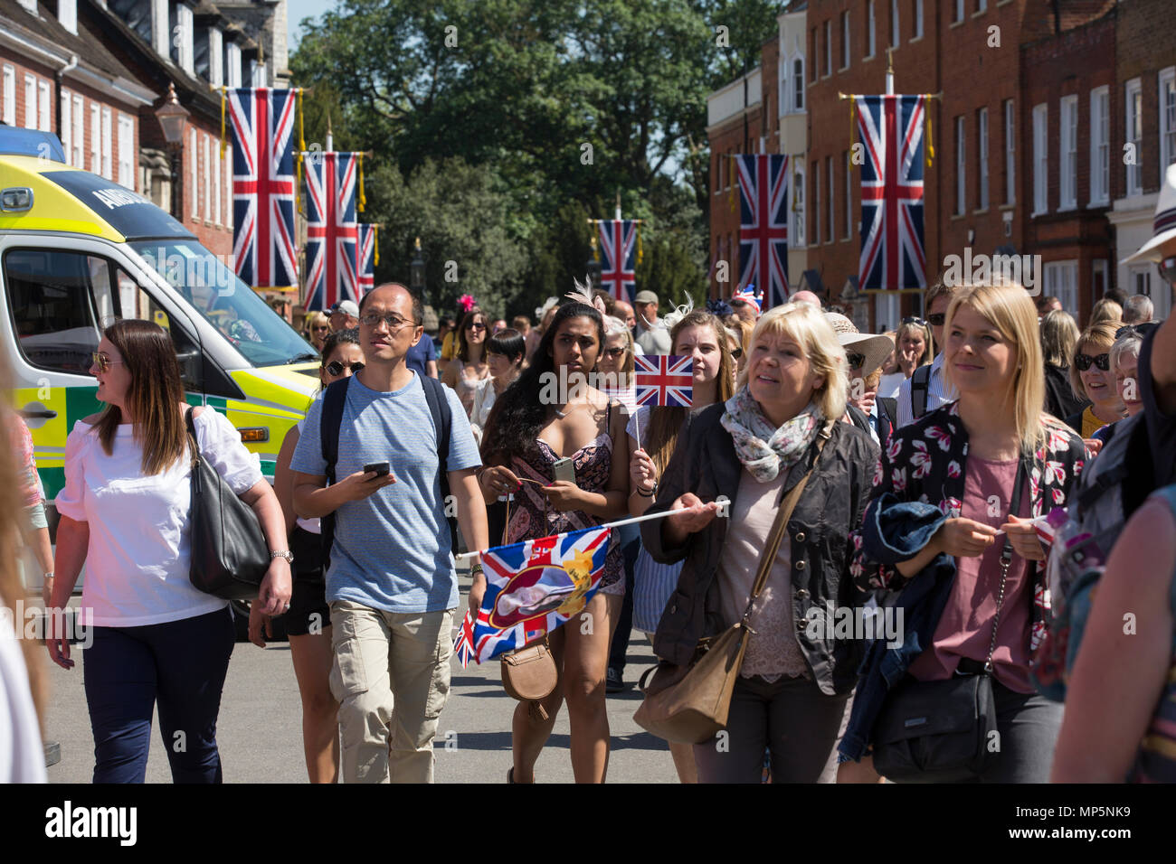 Prinz Harry und Meghan Merkle königliche Hochzeit, Windsor, Berkshire, Vereinigtes Königreich. Stockfoto