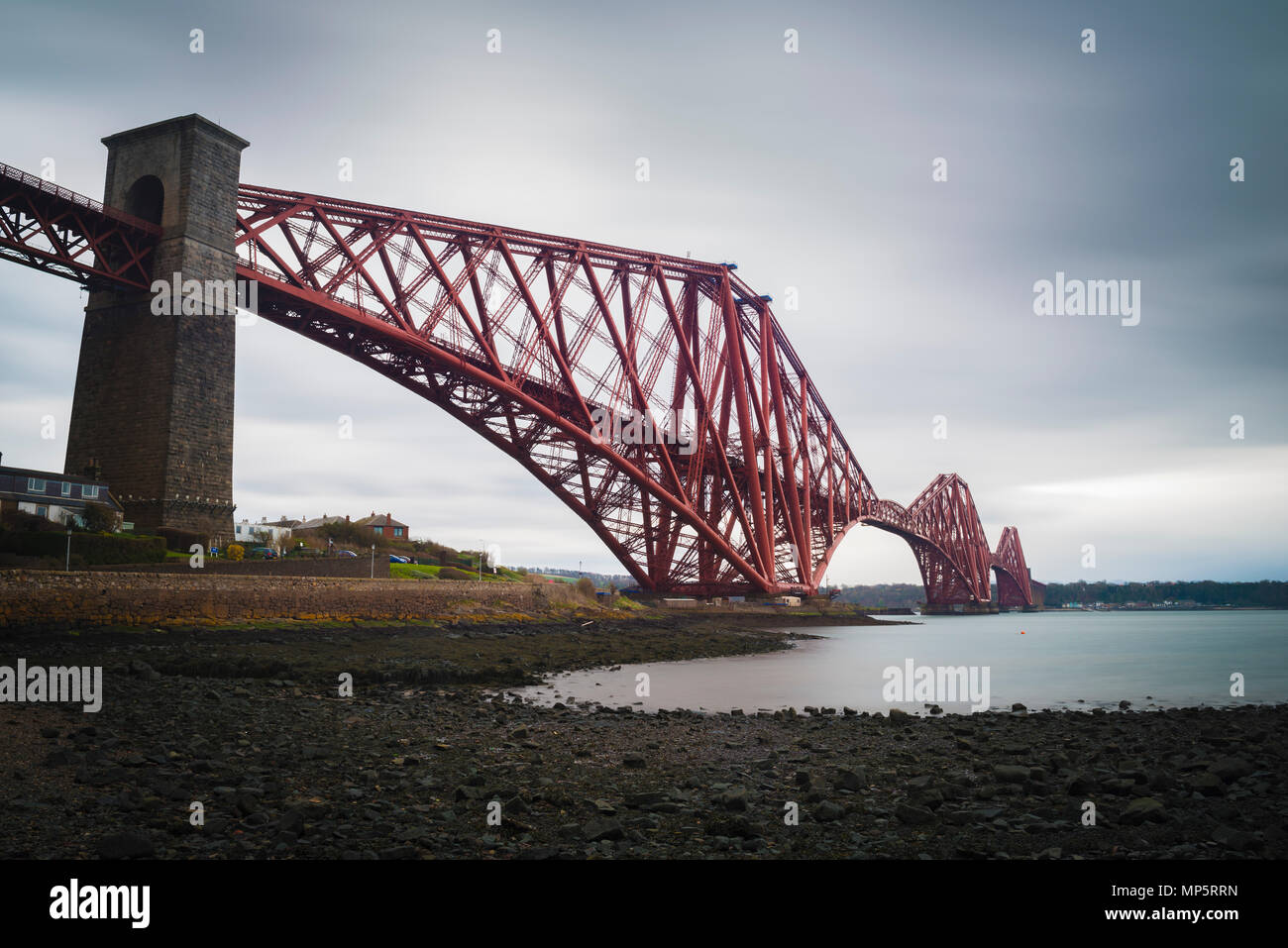 Forth Bridge an Queensferry, Schottland, UK Stockfoto