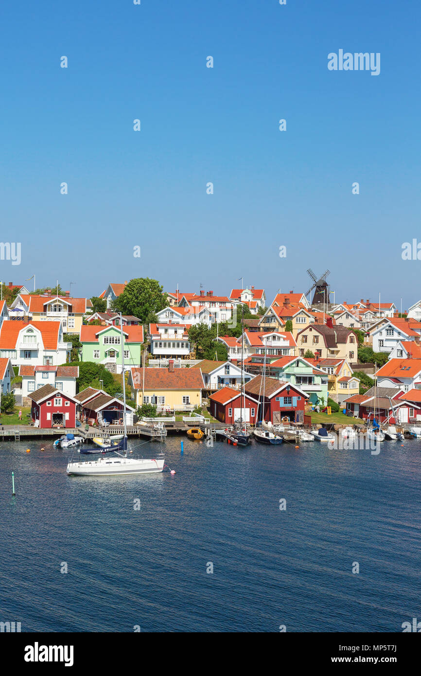 Fiskebackskil eine alte Küstenstadt an der schwedischen Westküste Stockfoto
