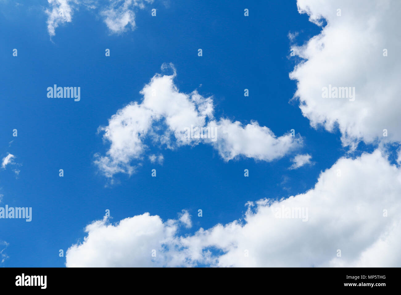 blauer Himmel mit Cloud closeup Stockfoto