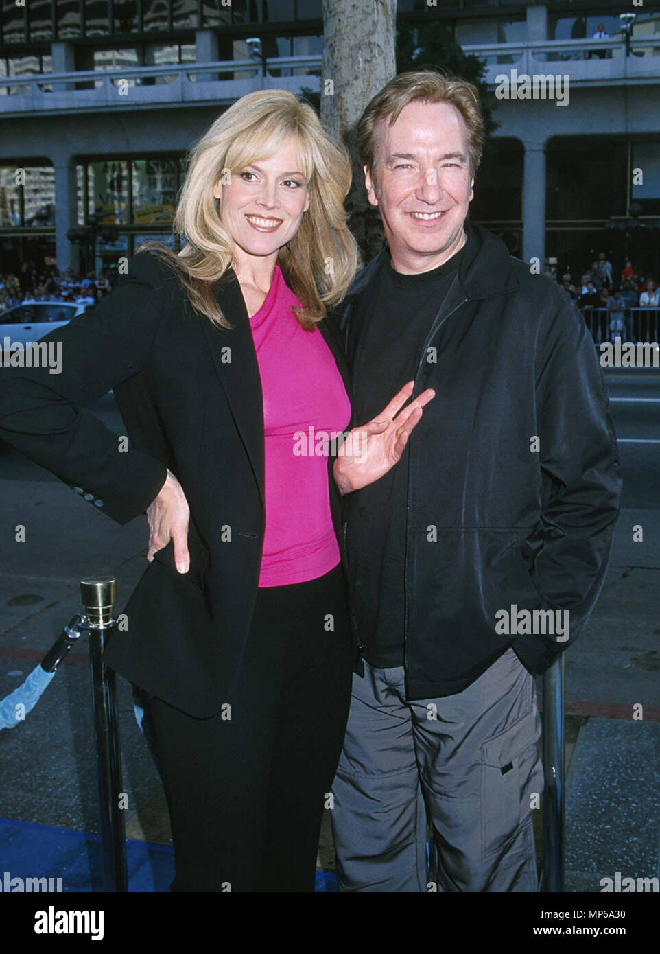 Alan Rickman And Wife Stockfotos Und Bilder Kaufen Alamy