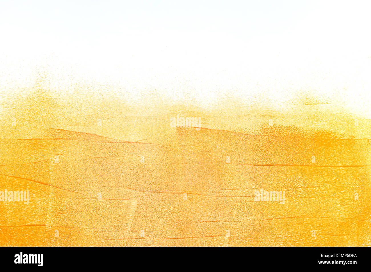 Orange gestrichene Wand mit Pinselstrich strukturierten Hintergrund Stockfoto