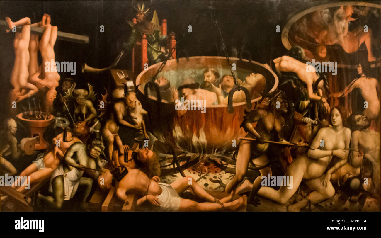 INFERNO. Darstellung der Qualen der Hölle 813 Lisboa-Museu Nacional de Arte Antiga-Inferno -20140917 Stockfoto