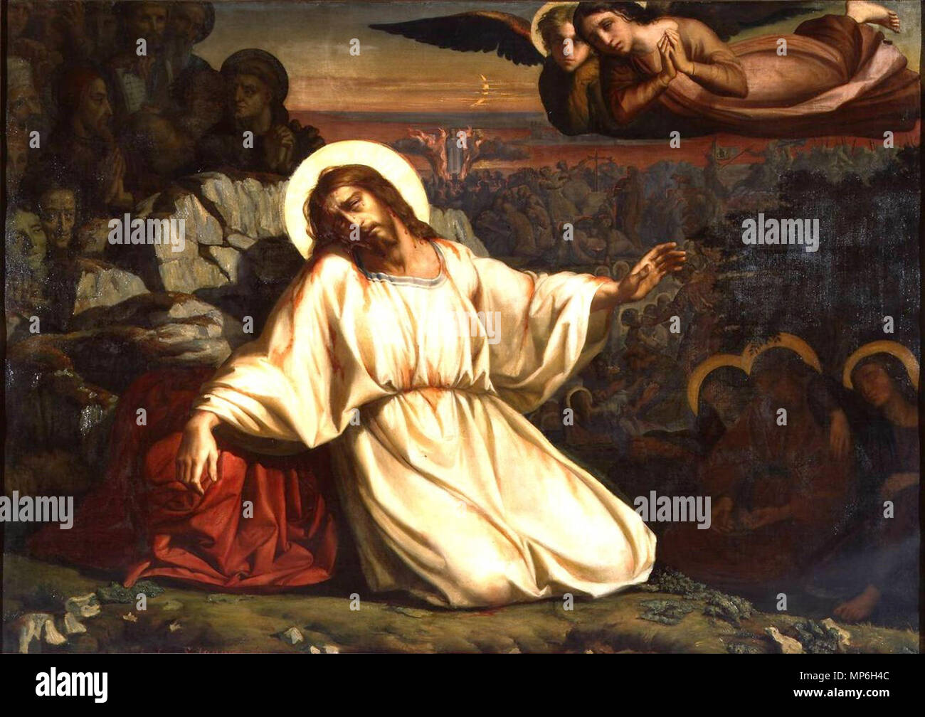 Französisch: Le Christus Au Jardin des Oliviers. 796 Le Christus Au Jardin des Oliviers - Louis Janmot (1981-29) Stockfoto