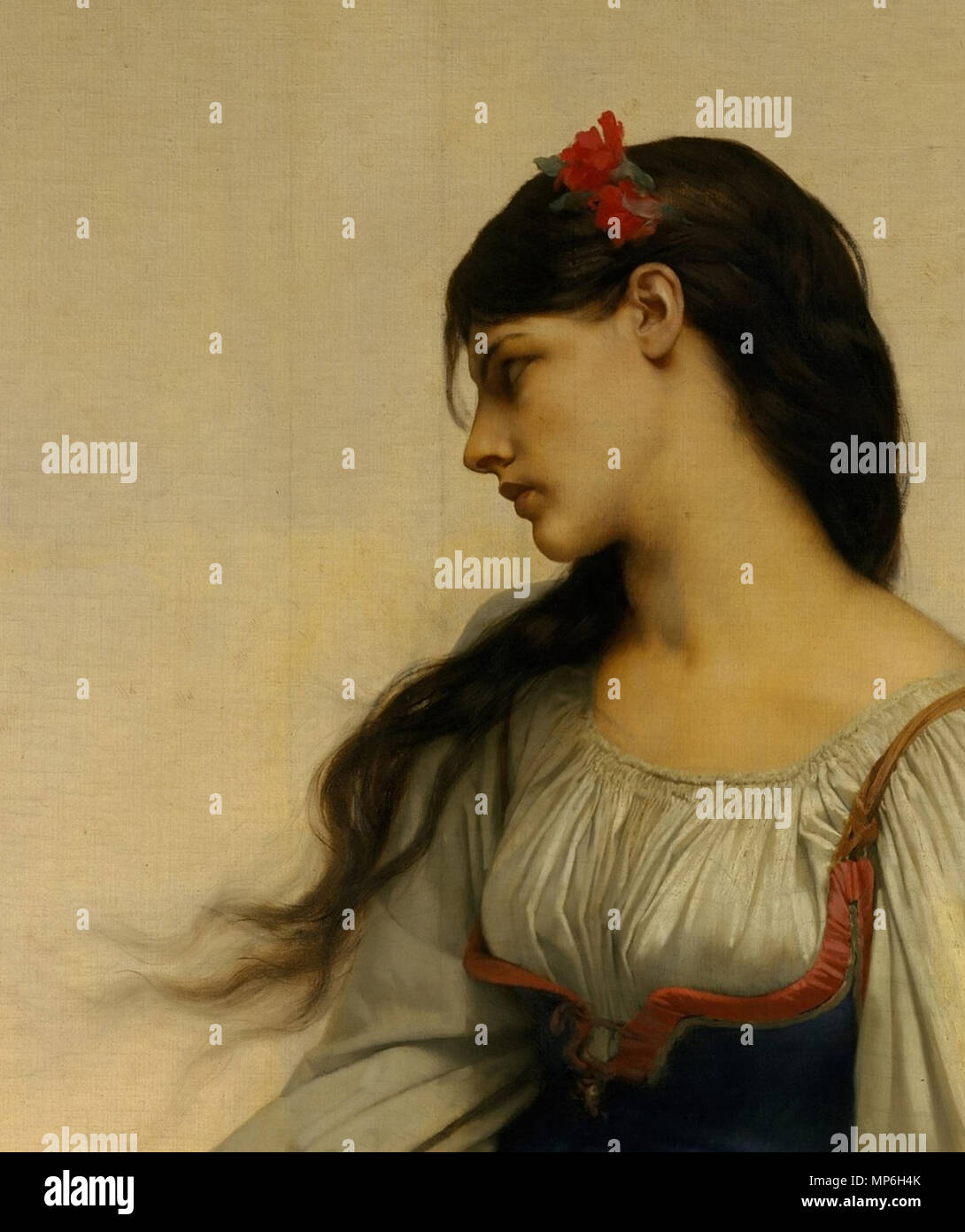 . Englisch: Jules-Joseph Lefebvre. Graziella. Das Metropolitan Museum of Art Öl auf Leinwand. 78 3/4 x 44 1/4 in. (200 x 112,4 cm) (Detail). 1878. Jules Lefebvre (1834-1912) Alternative Namen Jules Joseph Lefebvre; Jules-Joseph Lefebvre; Jules Le Febvre Beschreibung Französische Maler Geburtsdatum / Tod 14 März 1834 24. Februar 1912 Ort der Geburt / Todes Tournan, Frankreich Paris, Frankreich arbeiten Zeitraum 1855-1901 Arbeit Ort Paris Authority control: Q 433973 VIAF: 37191679 ISNI: 0000 0001 1621 9259 ULAN: 500013504 LCCN: nb 2007017414 GND: 117614734 WorldCat zuschneiden durch Uploader 751 Jules Stockfoto