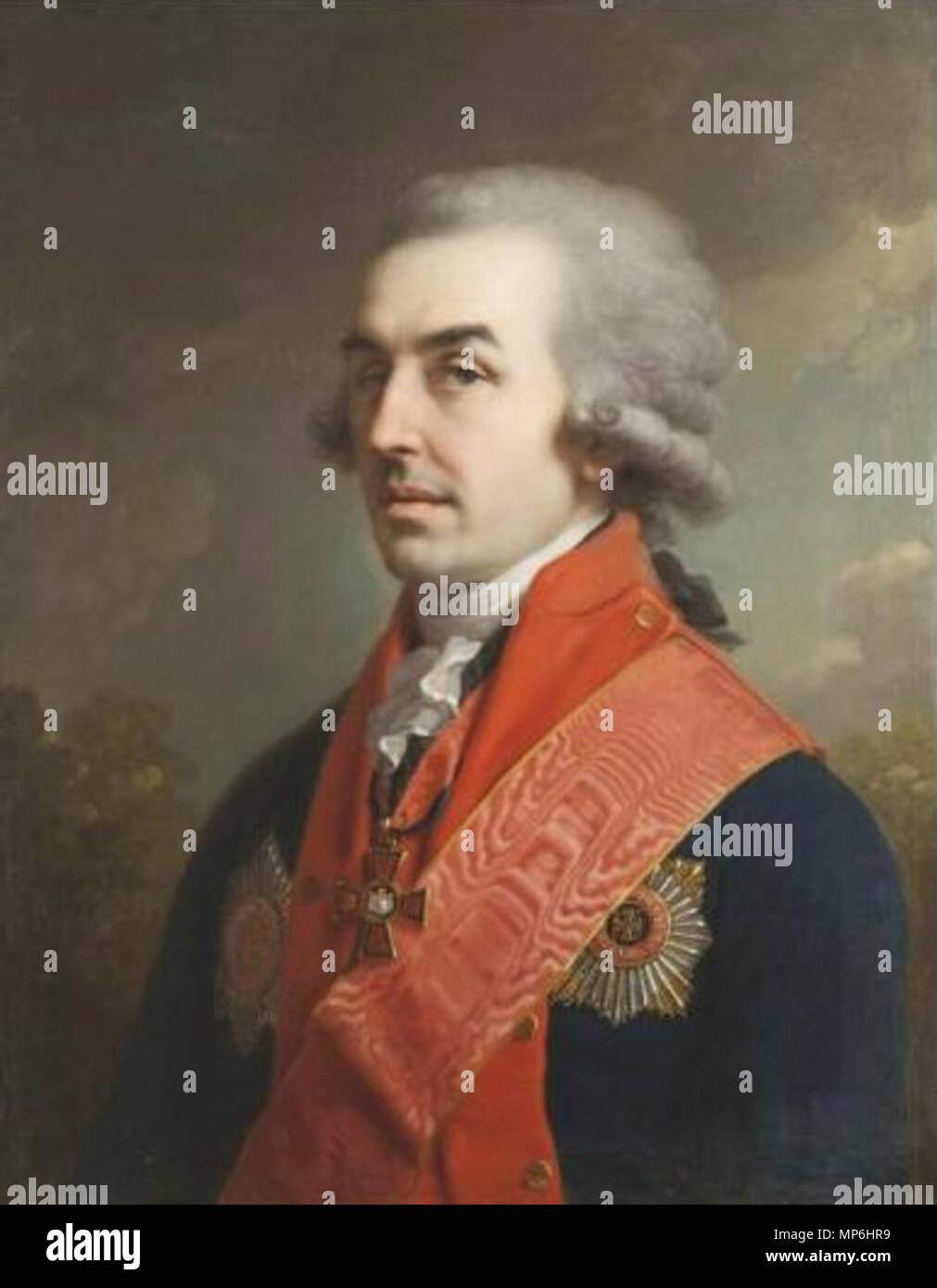 . Русский: петр Иванович Новосильцев (1744 - 1805), сенатор. . 1794. 934 Novosiltsev P.I. von Lampi Stockfoto