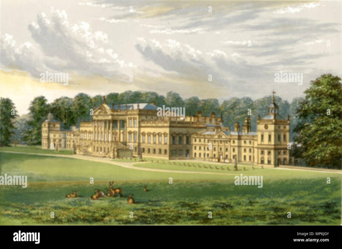 . Englisch: Wentworth Woodhouse Baxter. 1880. F. O. Morris (1810-1893) 1255 Wentworth WoodhouseDE Stockfoto