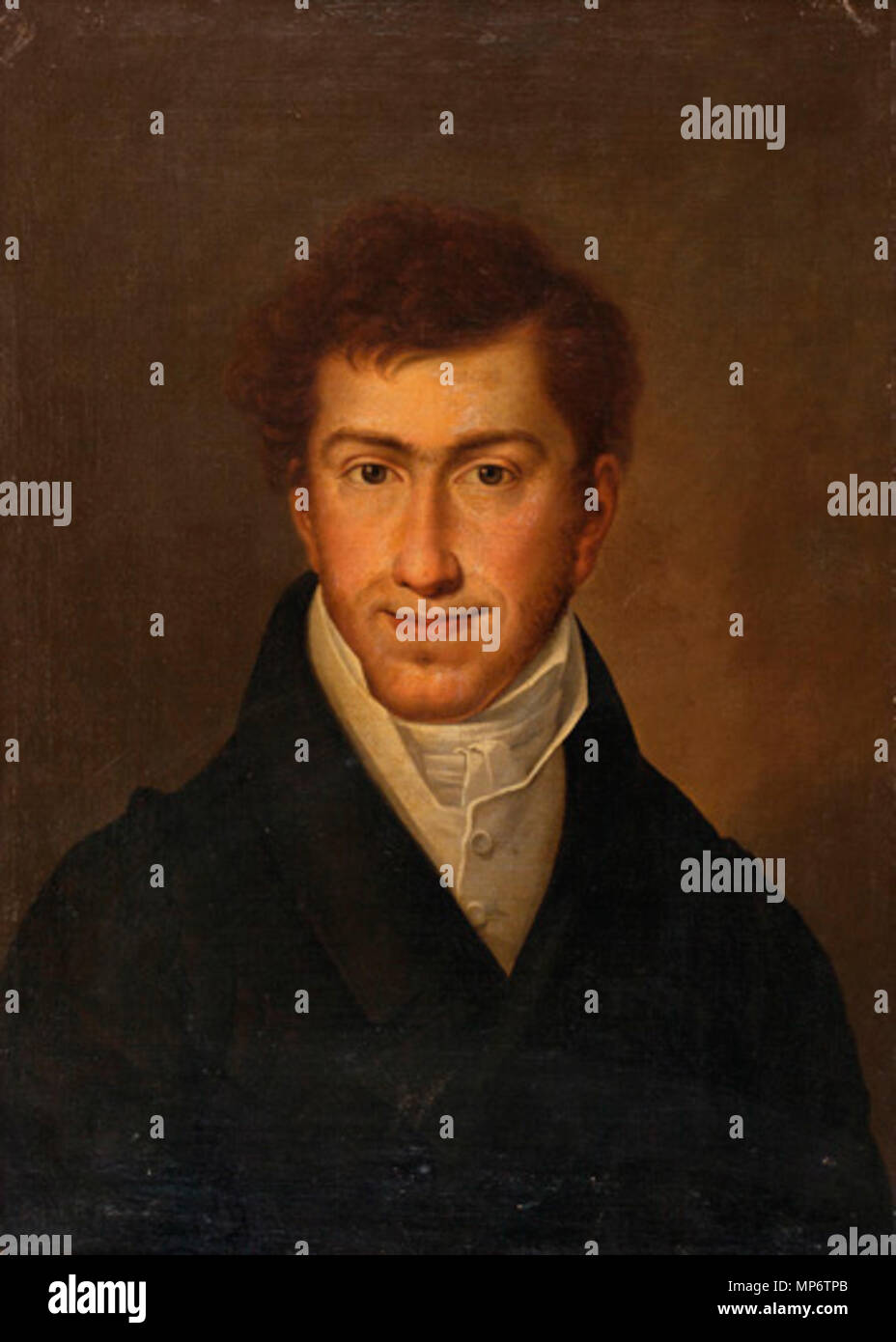 Retrato del Infante de España, Francisco de Paula de Borbón y Borbón. Englisch: Francisco de Paula von Bourbon, Infant von Spanien (1794-1865) und sein Sohn des Königs Karl IV. von Spanien. Español: Retrato del Infante Francisco de Paula de Borbón (1794-1865), Duque de Cádiz y el Menor de Los Hijos Del Rey Carlos IV. de España y de la Reina María Luisa de Parma. . 1841. 1058 Retrato infante RP Borbón Stockfoto