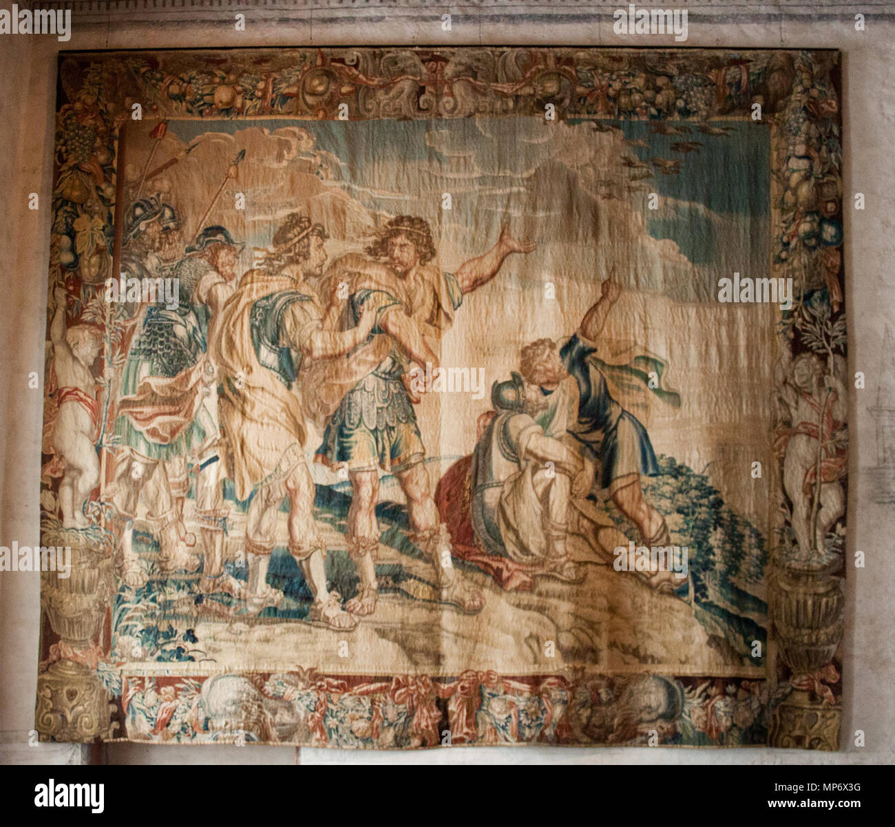 Romulus und Remus 17. 1072 Romulus und Remus, Tapisserie Stockfoto