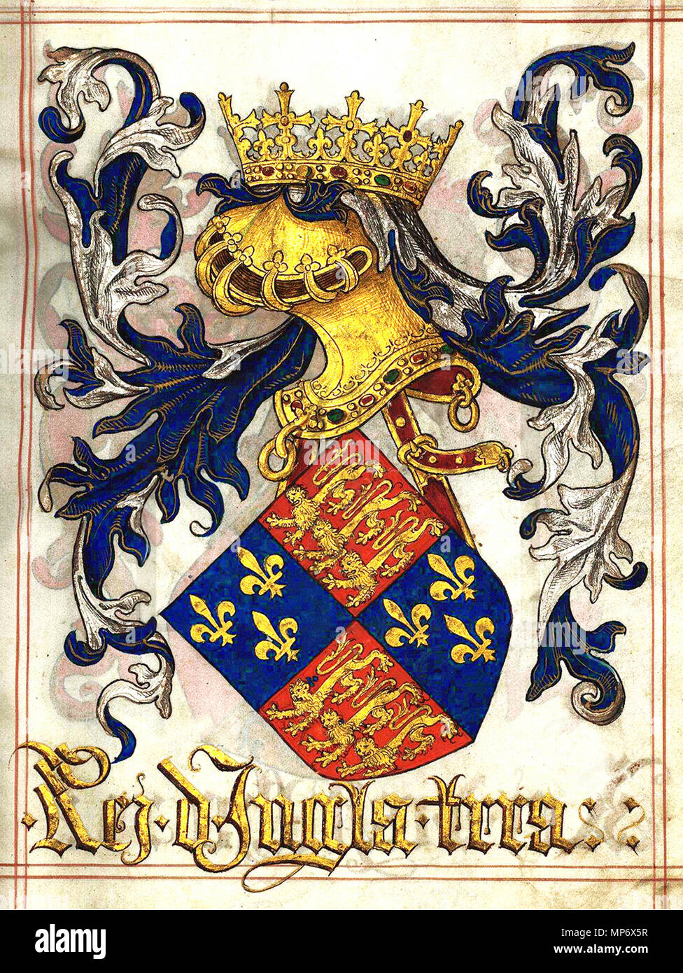 . Português: Rei de Inglaterra Englisch: König von England Українська: Король Англії. 1509. João Do Cró 795 LDAM (w. 009) Rei de Inglaterra Stockfoto