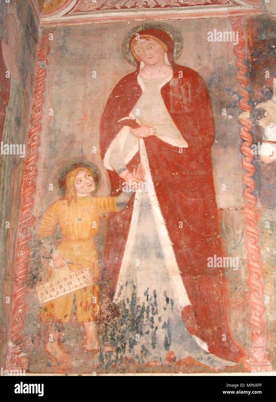 Italiano: Madonna col Bambino Italiano: e datato alla Fine degli anni '80 del XIV secolo. . 1113 SGiorgio 9. Stockfoto