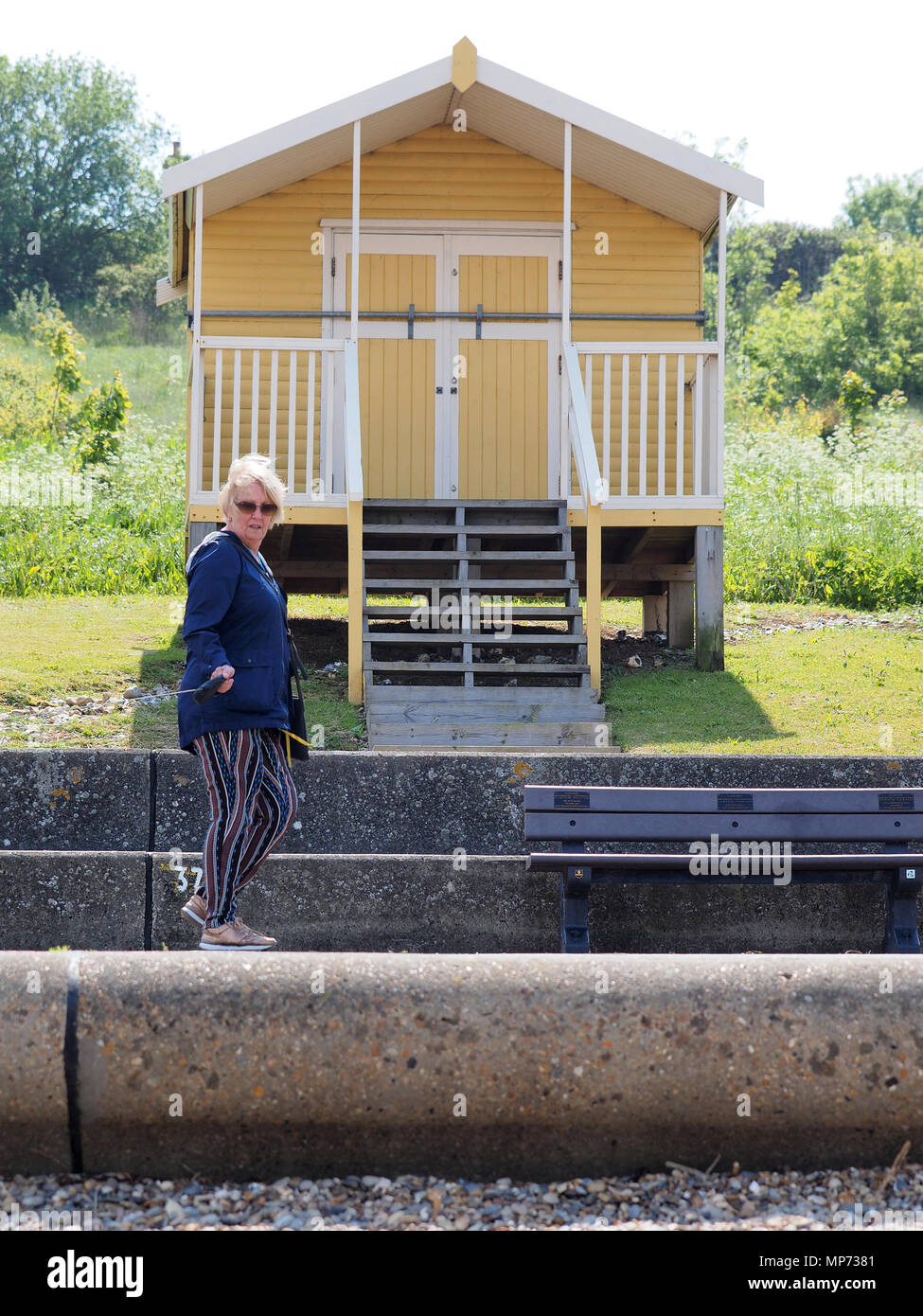 Münster am Meer, Kent, Großbritannien. 21 Mai, 2018. UK Wetter: sonnig und warm am Nachmittag in Münster am Meer, Kent. Credit: James Bell/Alamy leben Nachrichten Stockfoto