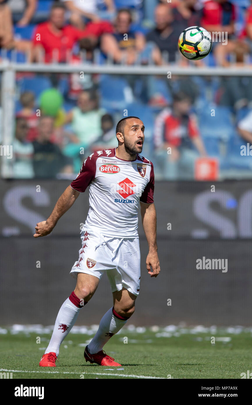 Cristian Molinaro von Turin bei Erie der Italienischen eine "Übereinstimmung zwischen Genua 1-2 Torino bei Luigi Ferraris Stadium am 20. Mai 2018 in Genua, Italien. Credit: Maurizio Borsari/LBA/Alamy leben Nachrichten Stockfoto