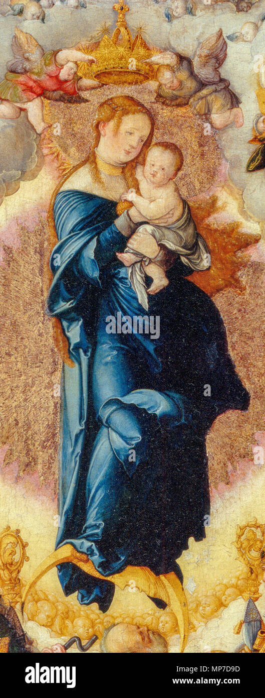 881 Meister von Meßkirch wildensteiner AltarMitteltafel Detail