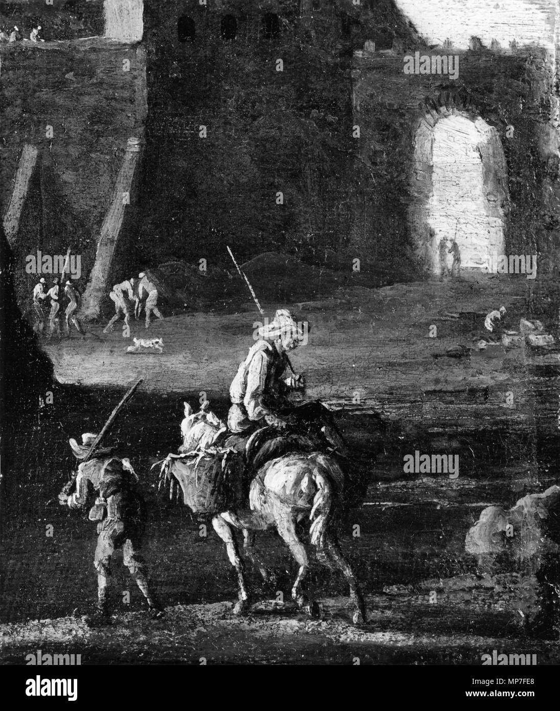 37.749 677 Italienisch - die Zahlen unter den Mauern einer Stadt - Walters 37749 Stockfoto