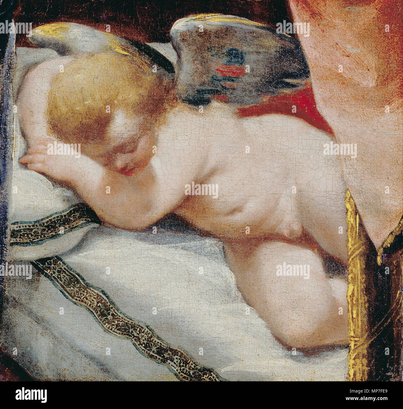 Schlafende Amor 17. 677 Italienischen (Venetian) - Sleeping Cupid - Google Kunst Projekt Stockfoto