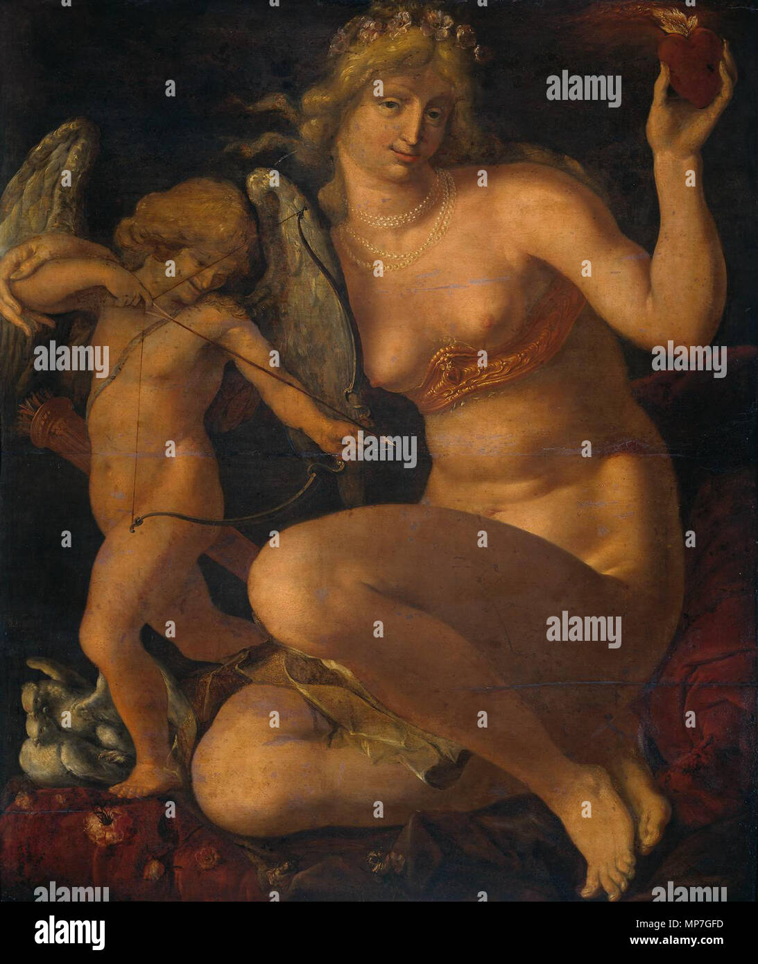 Venus und Amor zwischen 1605 und 1610. 681 Jacob de Gheyn (II) 001 Stockfoto