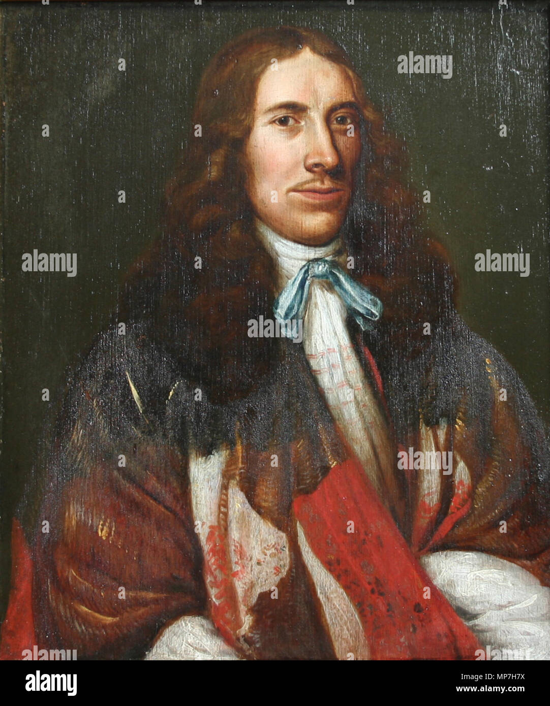 . Englisch: Johannes Thysius (Jan Thijs), 1622-1653, Buch Sammler im Leiden. 1658. Jan de Vos IV (Nach dem Buch Rapenburg IIIa, Seite 87) 747 JThysius Stockfoto