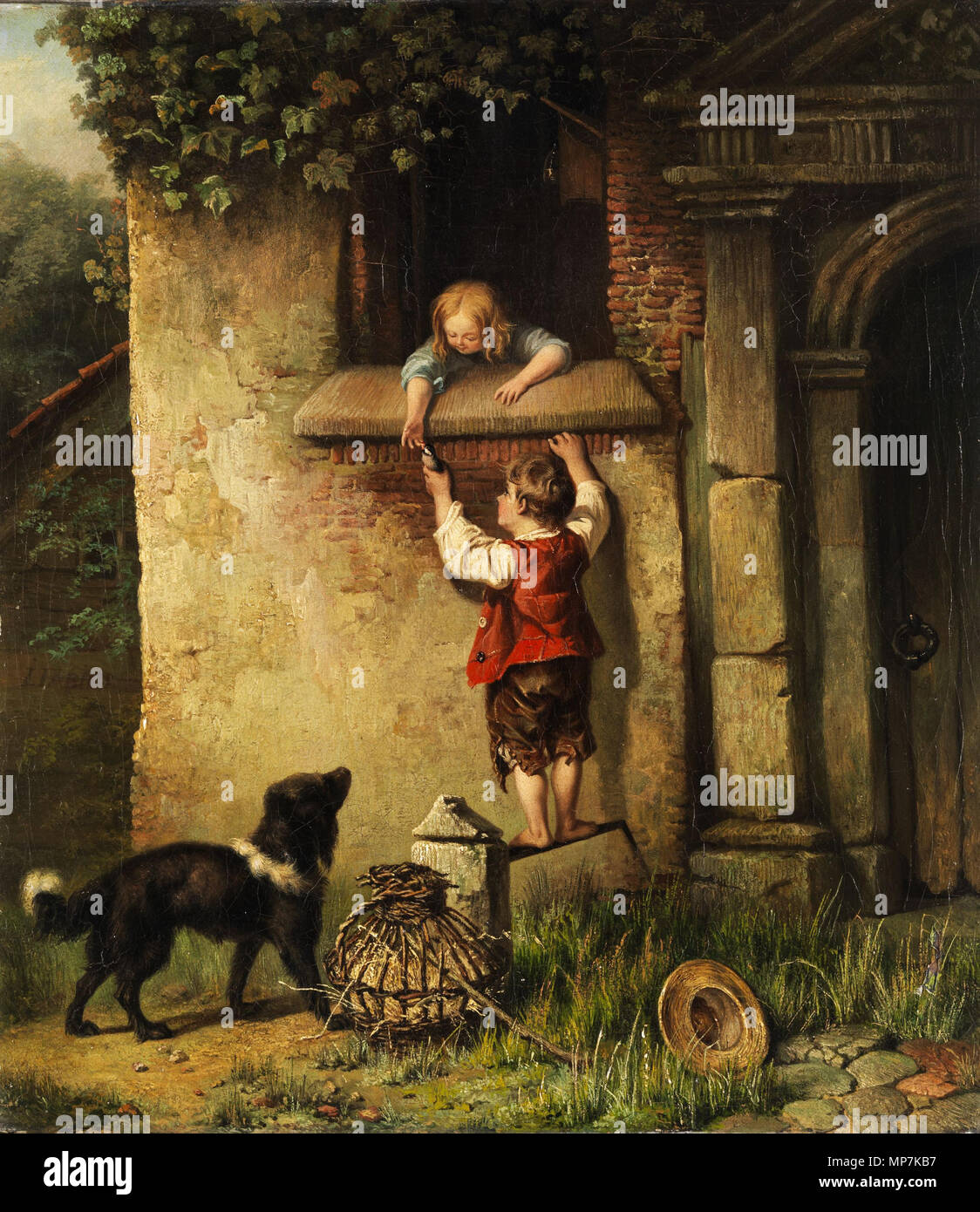 . English: Kinderszene. Öl auf Leinwand. 48 x 42 cm. . Von 1806. 692 James Barry Kinderszene Stockfoto