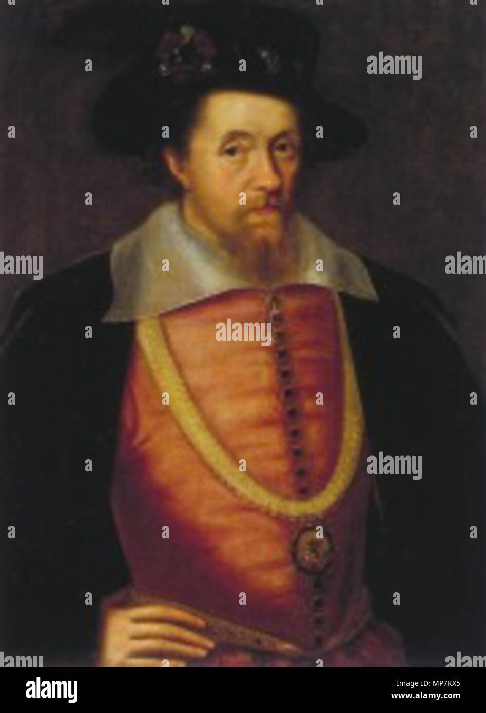 . Englisch: König James I von England und VI. von Schottland, nachdem John De Critz der Ältere (gestorben 1647). 17. Jahrhundert. John De Critz der Ältere (gestorben 1647) von Schizmatic 23 Hochgeladen am: 32, 10. Juli 2006 (UTC) 694 JamesIofEngland Stockfoto