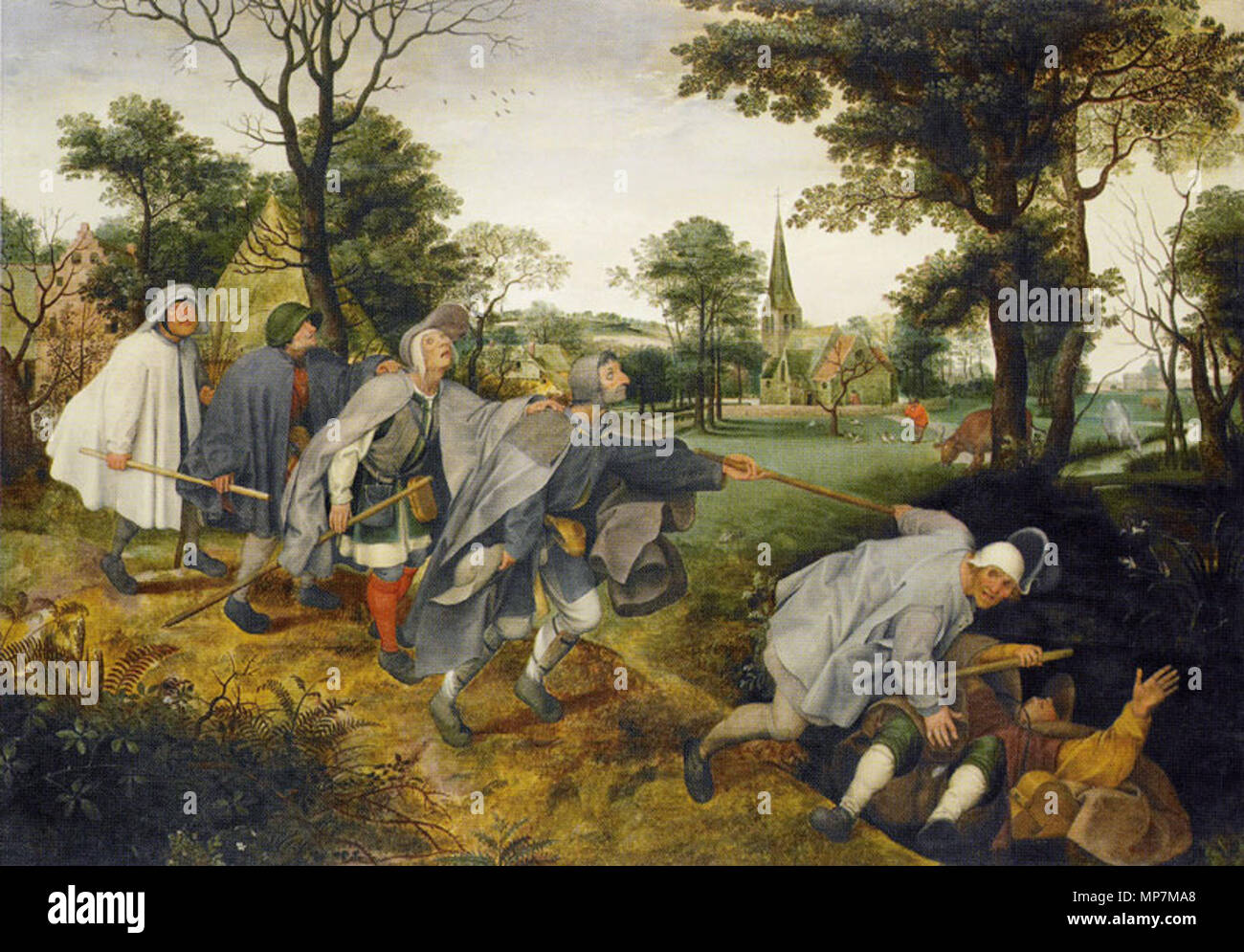 . Englisch Kopie der Blinde führen Blinde ursprünglich von Pieter