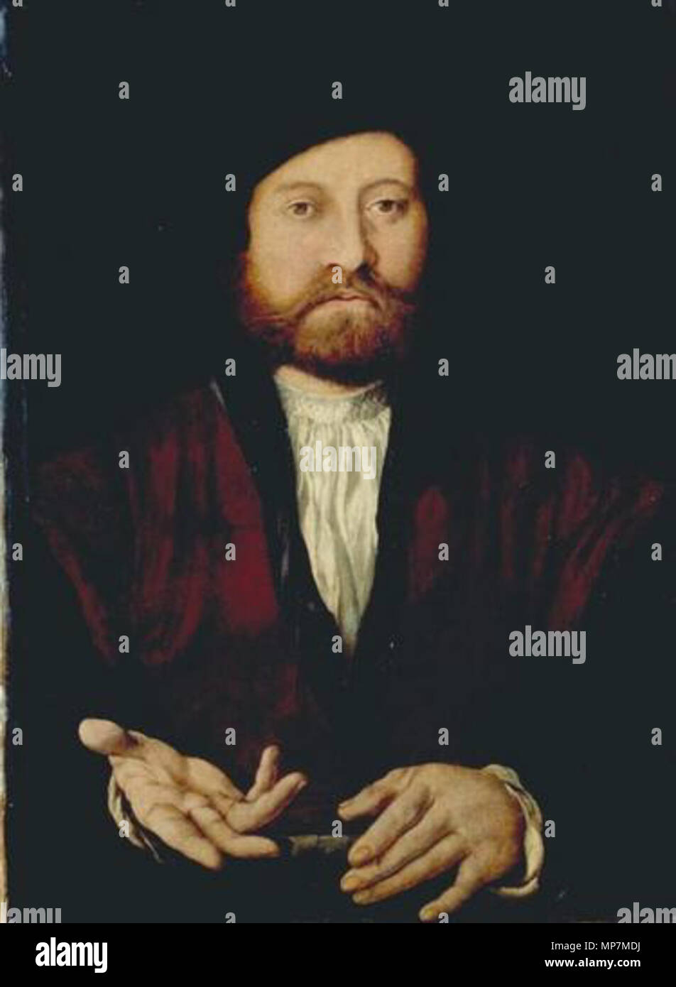 Porträt eines Mannes, ca. 1519-1559. 696 Jan Cornelisz. Vermeyen 016 Stockfoto Porträt eines Mannes, ca. 1519-1559. 696 Jan Cornelisz. Vermeyen 016 Stockfoto