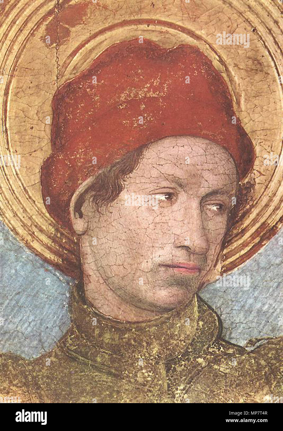 Triptychon von Saint George (Detail) zwischen 1459 und 1460. 708 Jaume Huguet - Triptychon von Saint George (Detail) - WGA 11801 Stockfoto