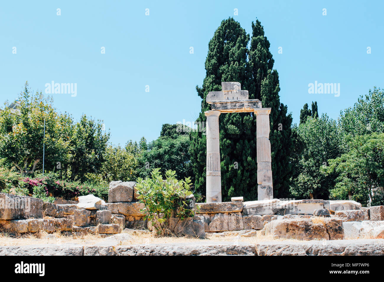 Antike Agora in der Kos Insel, Griechenland Stockfoto