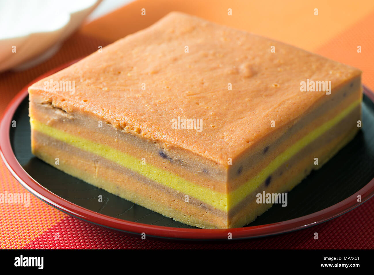 Sarawak Layer Cake Stockfoto