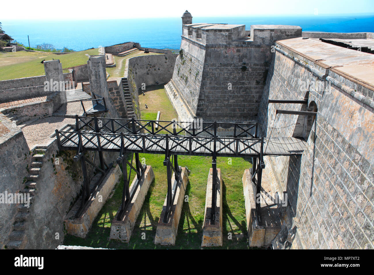 Burg San Pedro de la Roca del Morro in der Nähe von Santiago de Cuba, Kuba Stockfoto