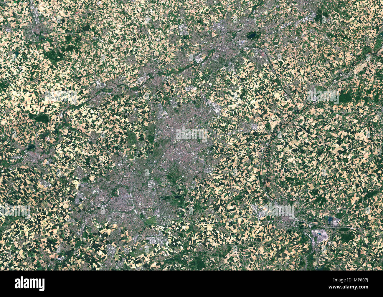 Lille, Kortrijk und Tournai, Frankreich und Belgien Stockfoto
