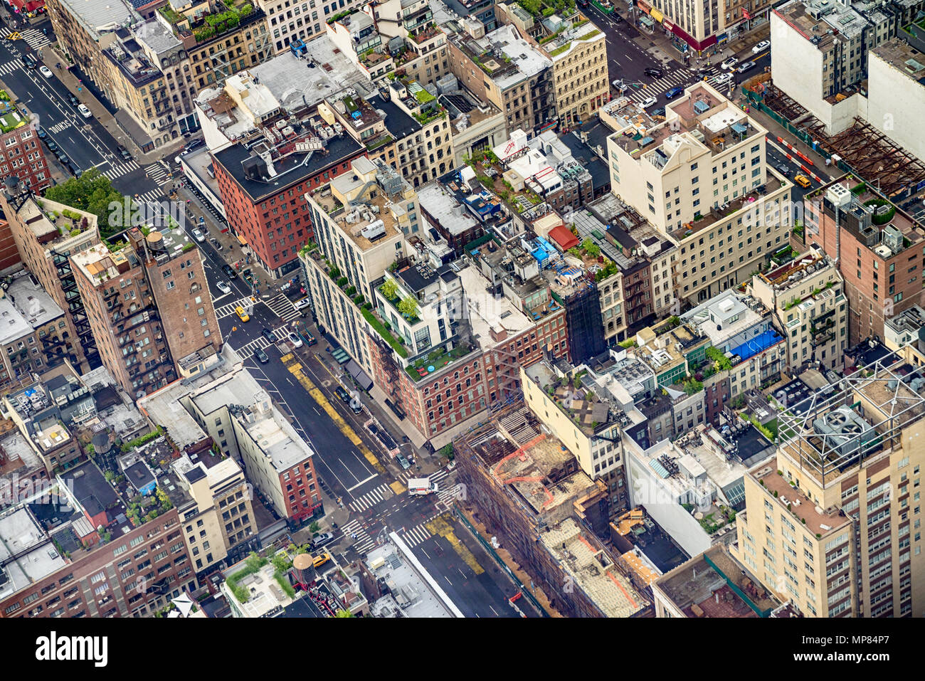 Luftaufnahme von Manhattann New York Stockfoto